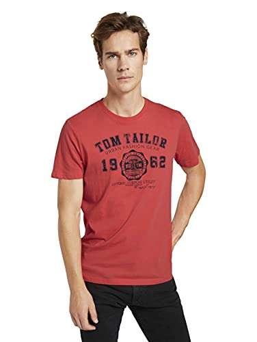 TOM TAILOR Herren T-Shirt mit Logoprint in S - 3XL
