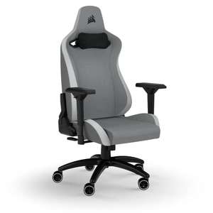 Corsair TC200 Gaming-Stuhl mit Stoffbezug Standard Fit, integrierter Lendenstütze aus Schaumstoff & 4D-Armlehnen