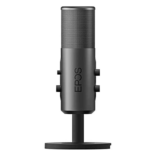 EPOS B20 Streaming Mikrofon kompatibel mit PC, Mac und PS4/5 - Tischständer Inklusive