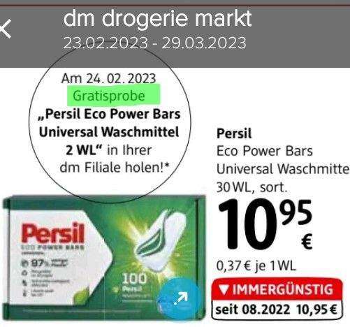 [dmLIVE 1.3] Gratis L'Oréal Maske (19-20h) / Gratisprobe Persil Eco Powerbars ab 24.2