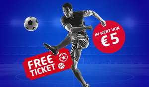 Win2day: 5€ Free-Ticket nach einer 5€ Wette