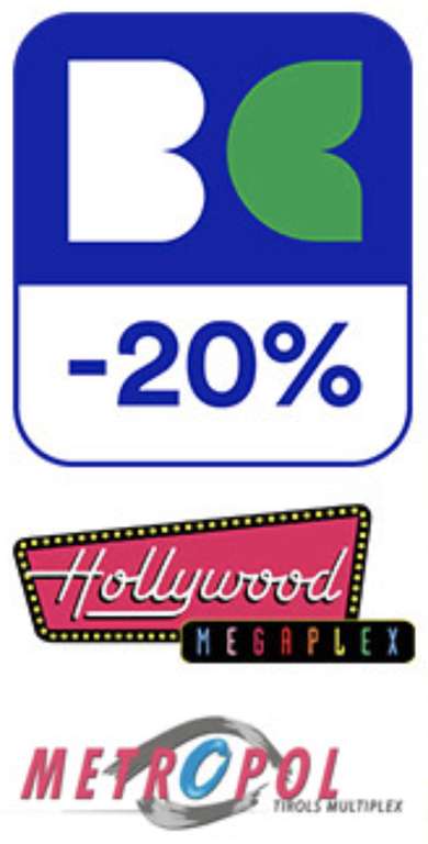20% auf Kinotickets (inkl. IMAX & 4DX) und -10% auf Buffet-Einkauf in allen Hollywood Megaplex Kinos