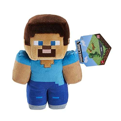 MATTEL Steve Minecraft - Plüschfigur 21 cm,