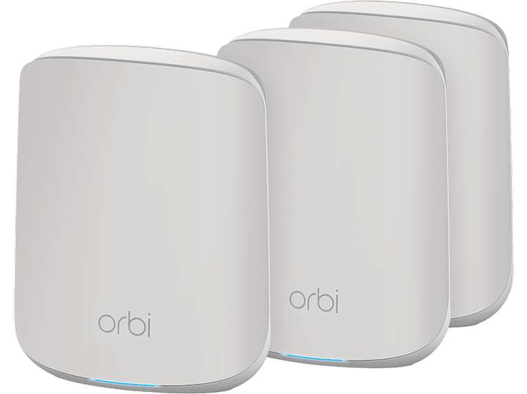 Netgear Orbi Wi-Fi 6, AX1800, RBK353, Router und 2x Satellit Set, 3er-Bundle