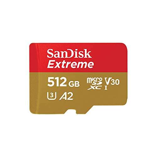 SanDisk Extreme microSDXC UHS-I Speicherkarte 512 GB + Adapter