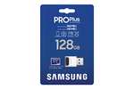 Samsung PRO Plus R180/W130 microSDXC 128GB USB-Kit UHS-I U3, A2, Class 10 mit USB Kartenleser
