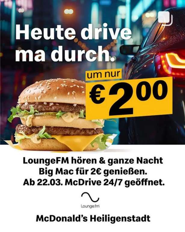 Diätkiller - BigMac um 2 Euro