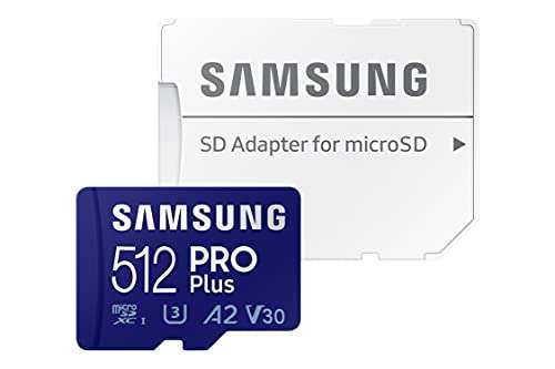 Samsung PRO Plus R160/W120 microSDXC 512GB Kit
