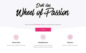 Hunkemöller: "Wheel of Passion" drehen und bis zu 10€ Guthaben oder Accessoires gewinnen