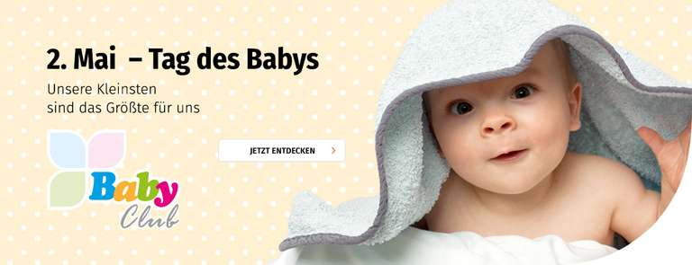 Tag des Babys: Sammeldeal aller Angebote - am 02.05.2023