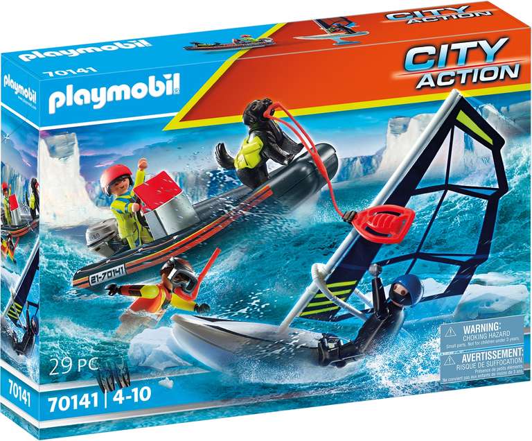 playmobil City Action - Seenot: Polarsegler-Rettung mit Schlauchboot