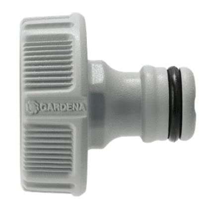 Gardena 18291-20 Grundausstattung für 13 mm (1/2 Zoll)- und 15 mm (5/8 Zoll)-Schläuche, Wasserhahnanschluss mit Reinigungsspritze
