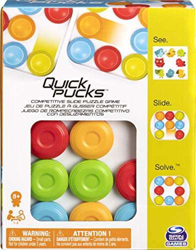 Spin Master Games Quick Pucks - Actionreicher Spielspaß für Schnell-Schieber