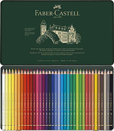 Faber-Castell 110036 - Künstlerfarbstift Polychromos, 36er Metalletui