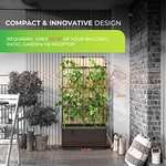 Bio Green Pflanzkübel CITYJUNGLE, Hochbeet mit Wasserspeicher und Rankhilfe integriert 62 x 33 x 128 cm
