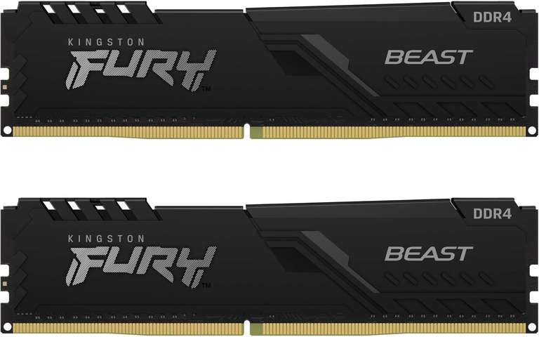 Kingston FURY Beast DIMM Kit 32GB, DDR4-3200, CL16-18-18