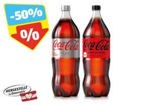 Coca Cola Regular/Light/Zero sowie Fanta/Sprite 2l