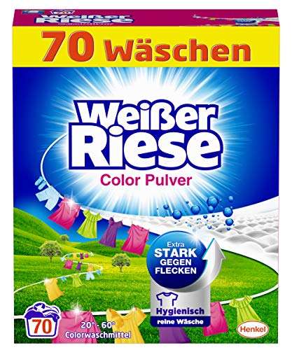 Weißer Riese Color Pulver, Colorwaschmittel, 70 Waschladungen