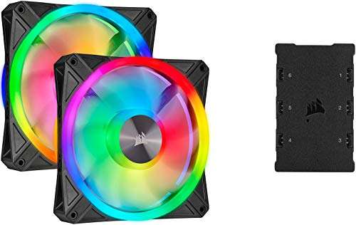 2x Corsair "iCUE QL140 RGB PWM" Dual Fan Kit (140mm, RGB-Beleuchtung) - neuer Bestpreis