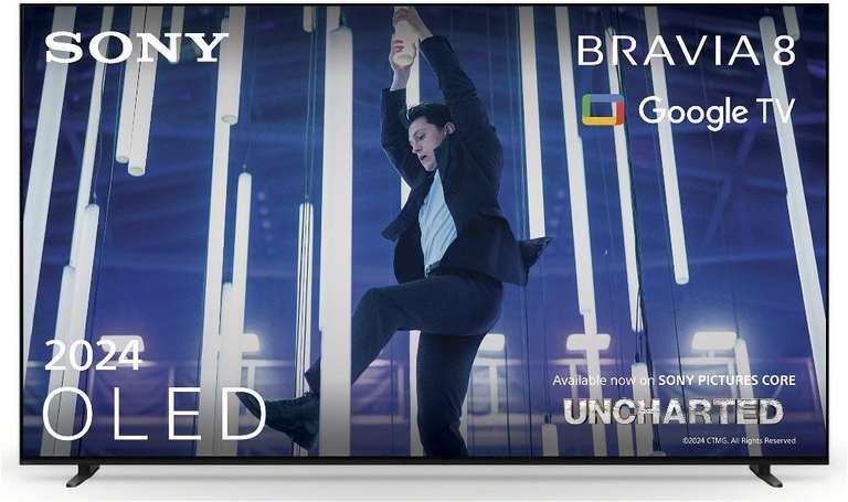 Sony BRAVIA 8 OLED 55 Zoll 4K HDR Google Smart TV (2024), 120hz