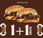 Burger King App: Neue Gutscheine z.b. 1+1 Cheeseburger, Hot Brownie mit Eis 3€