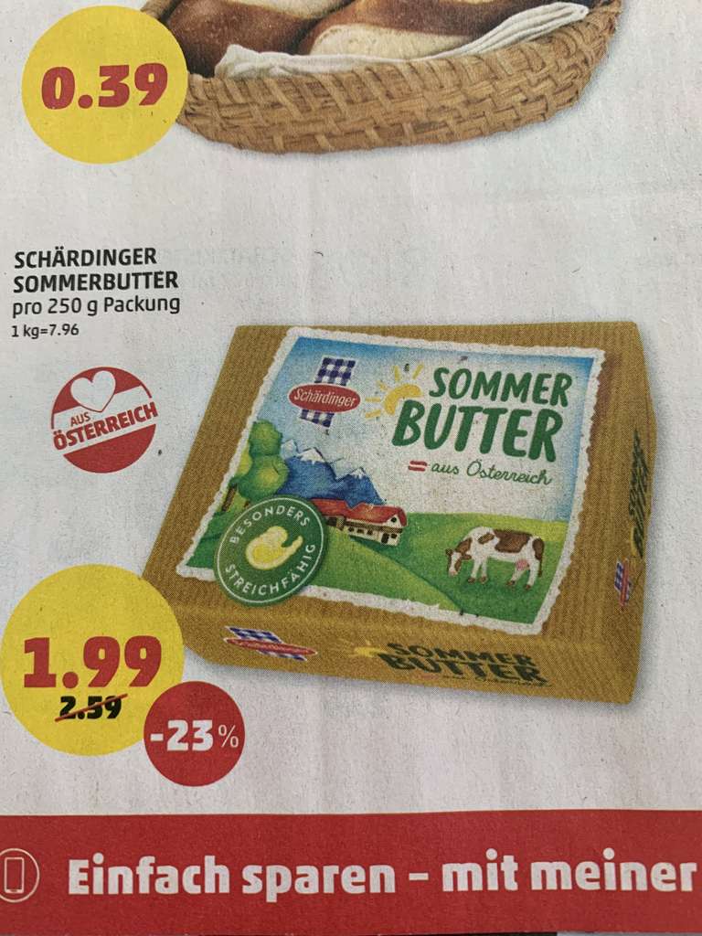 Schärdinger Sommerbutter aus Österreich