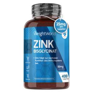 Zink 25mg - 400 Vegane Tabletten
