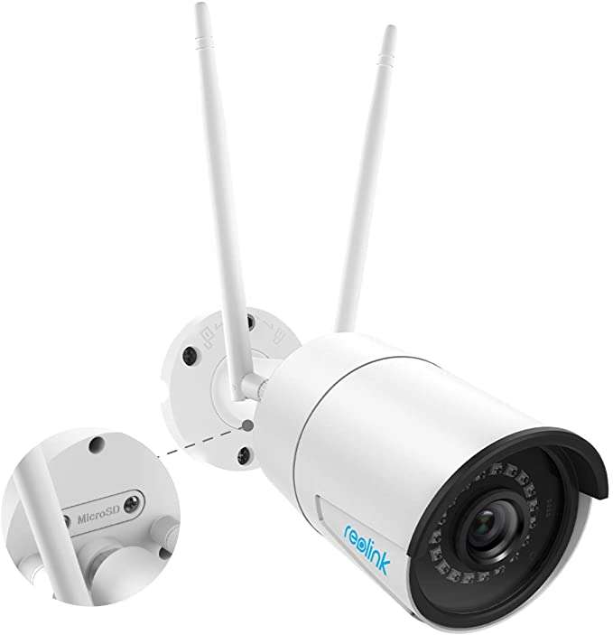 Reolink RLC-410W WLAN Außen-Überwachungskamera 1440p HD mit Audio, SD-Kartenslot & Bewegungserkennung