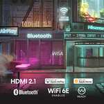 Hisense 55E7KQ Pro 55 Zoll 4K QLED Smart-TV mit HDR, Dolby Vision IQ, 144Hz (VRR), HDMI 2.1, Game Mode PRO