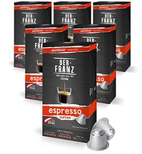 Der-Franz Nespresso kompatible Kaffee Kapseln Espresso, 6 x 10 Kapseln