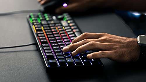 CHERRY G80-3000N TKL kabelgebundene mechanische RGB Gaming-Tastatur mit CHERRY MX SILENT RED SWITCHES