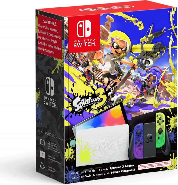 Nintendo Switch Splatoon 3 Special Edition (OLED Modell) + Tasche und Schutzfolie