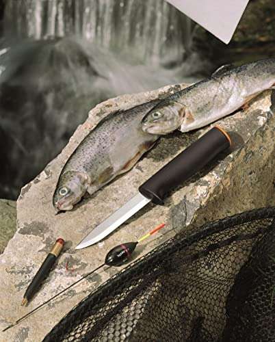 Fiskars Universalmesser, Inklusive Köcher zum sicheren Verstauen, Länge: 22,5 cm