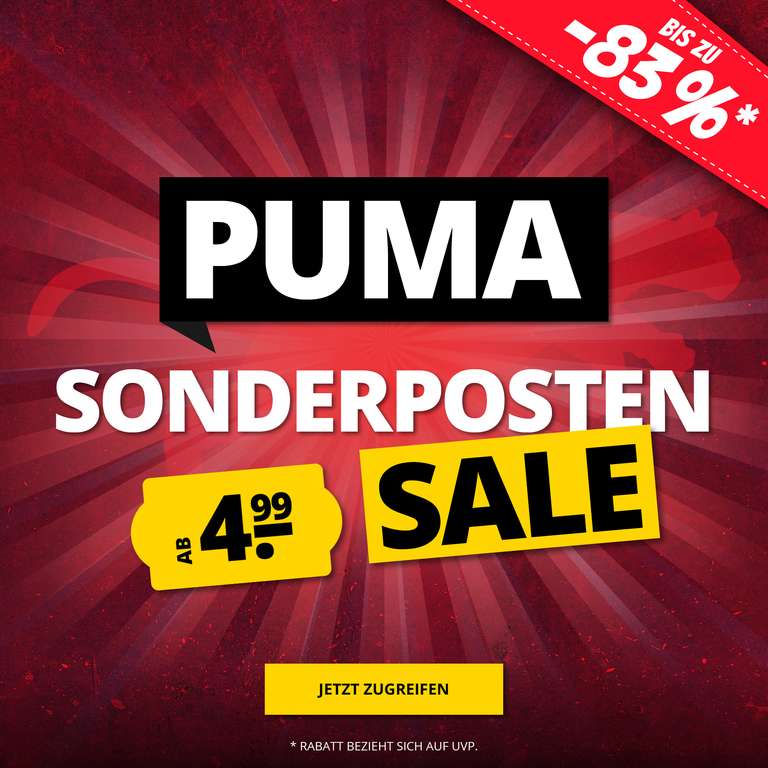 Sportspar: Puma Sonderposten Sale ab 4,99€ z.B. PUMA Rebel Mid Damen Sportstyle Sneaker für 34,94€