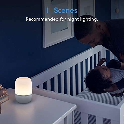 Meross RGBCW Smarte Nachttischlampe kompatibel mit Alexa, Google & HomeKit