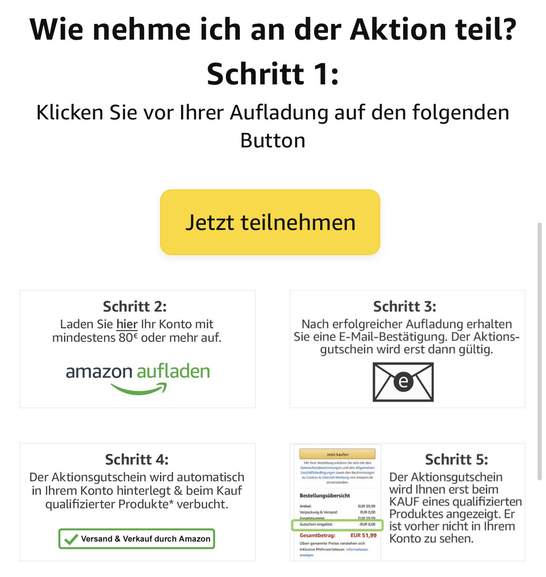 amazon lotterie 8 gutschein erhalten ab 80 aufladung preisjager