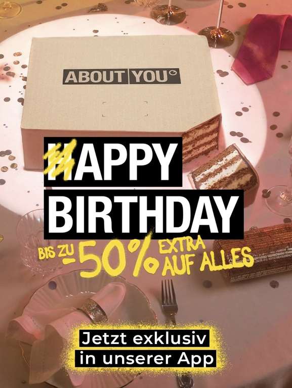 About You: hAPPy Birthday - bis zu 50% Extra auf Alles