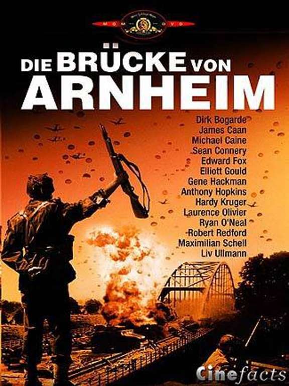 "Die Brücke von Arnheim" mit Michael Caine, Sean Connery, Anthony Hopkins, Gene Hackman, Robert Redford, James Caan, ... Stream / DL ARTE