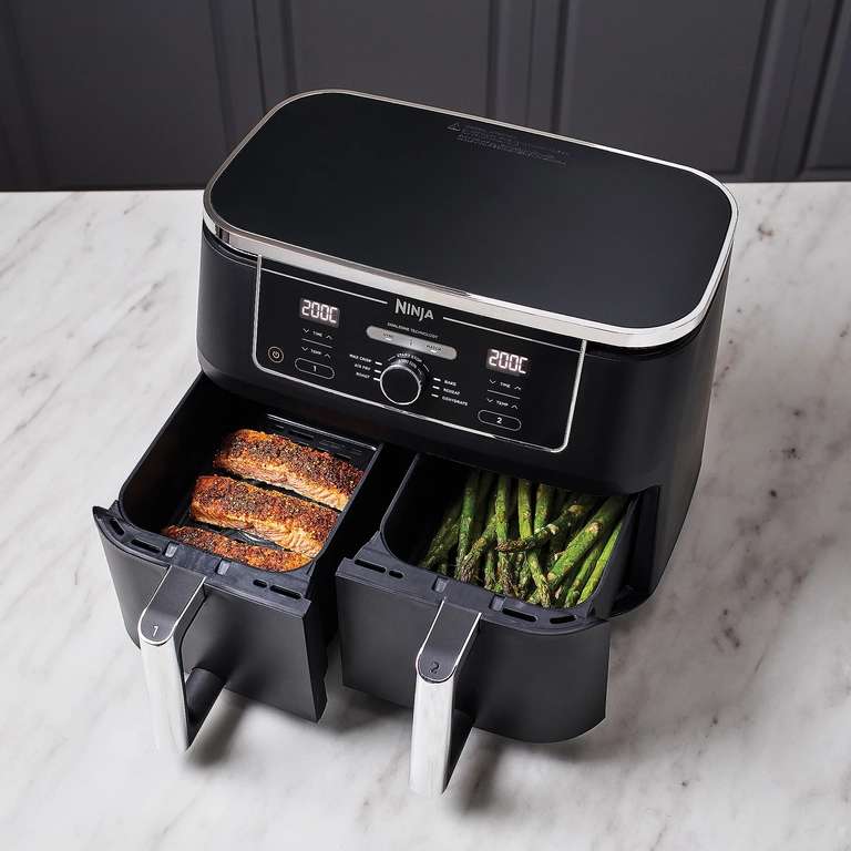 NINJA Heißluftfritteuse Foodi MAX Dual Zone AF400EU 9,5L Gesamtvol.
