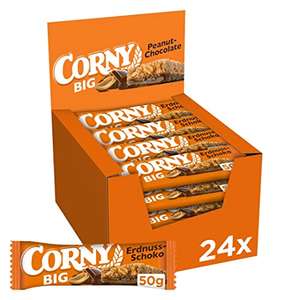 24x 50g Corny Big Erdnuss-Schoko - Müsliriegel mit Erdnüssen und Schokolade