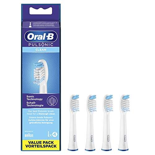 4x Oral-B Pulsonic „Clean“ Ersatz Aufsteckbürsten