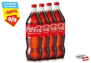 @Hofer | 2+2 Gratis - Coca Cola versch. Sorten, Sprite oder Fanta (2 Liter) bei 4 Flaschen je 1,17€