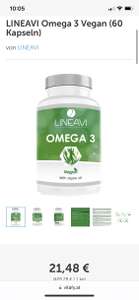 60 Tage Dosis Omega 3 aus Algen für 10,74 euro