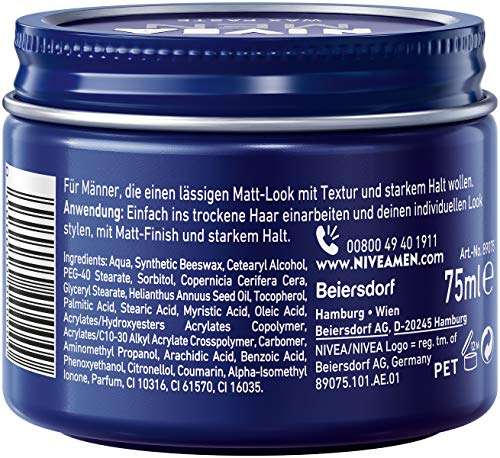 NIVEA MEN Matte Wax Paste (75 ml) Haarwachs