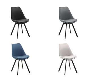 Bessagi Home Stuhl "Mia" mit Samtbezug in verschiedenen Farben