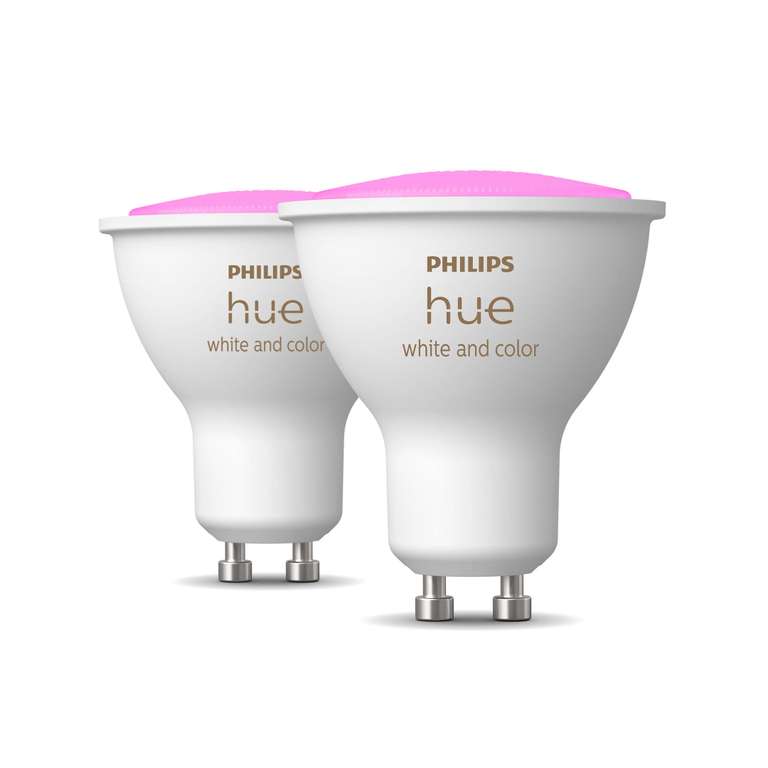 Philips Hue White and Color Ambiance GU10 5.7W, 2er-Pack