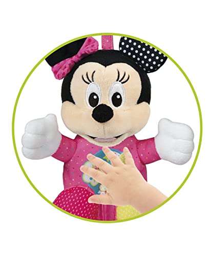 Clementoni Disney Baby – Minnie Leucht-Plüsch, Kuscheltier für Kleinkinder & Säuglinge, Stofftier mit Licht und Musik