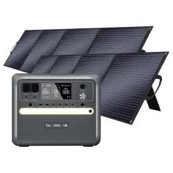 TALLPOWER V2400 Portable Power Station, 2160Wh LiFePo4 Solar Generator, 2400W