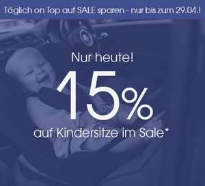 Baby-Markt: 15% on top auf reduzierte Kindersitze z.B. MAXI COSI Reboarder Pearl Pro 2 i-Size für 164,81€