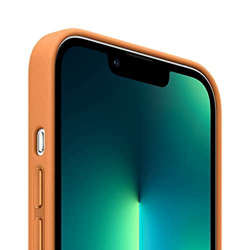 Apple Leder Case mit MagSafe (für iPhone 13 Pro Max) - Goldbraun